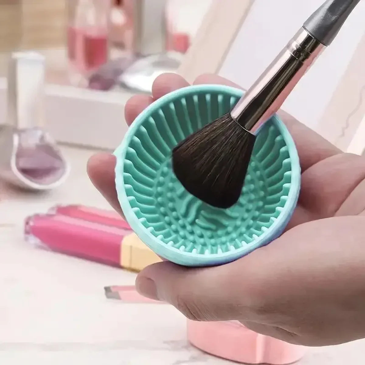 nettoyeur de pinceaux de maquillage