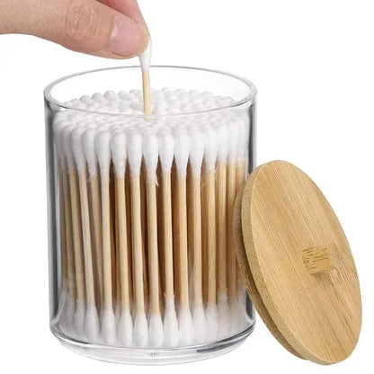 pot de rangement pour coton-tiges